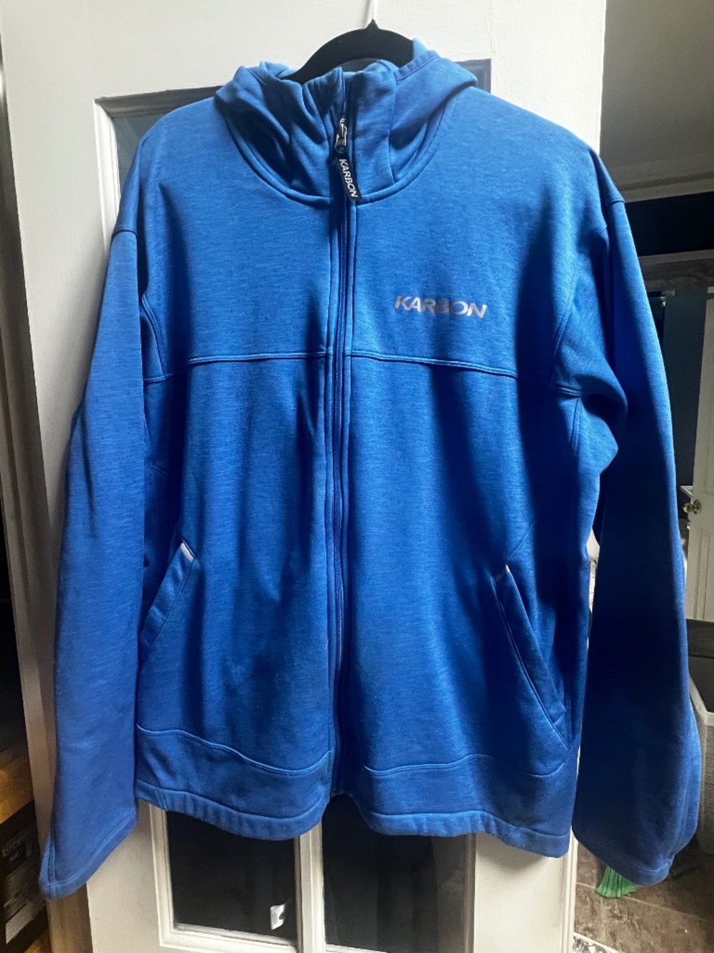 Karbon Men’s Blue Full Zip Hooded Jacket XXL